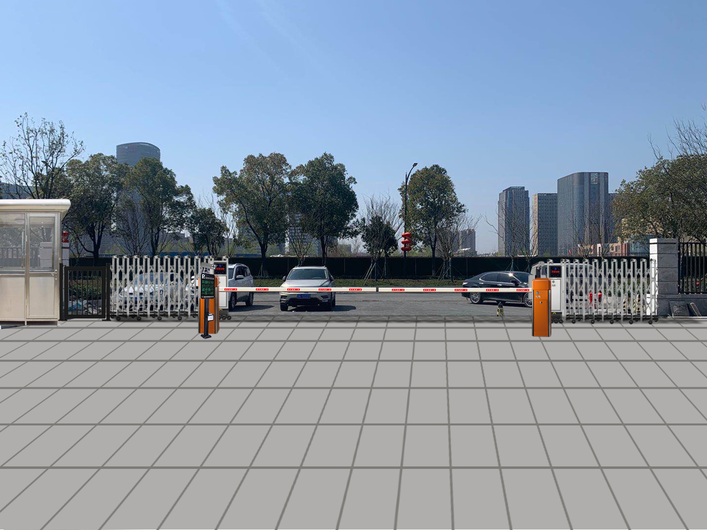 浦口揚子國投電（diàn）動伸縮門項（xiàng）目將進場安裝